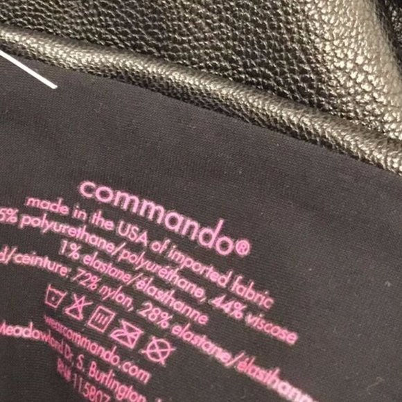 Commando STRETCHY Faux Leather Legging, sz XL, new, black - Picture 3 of 6